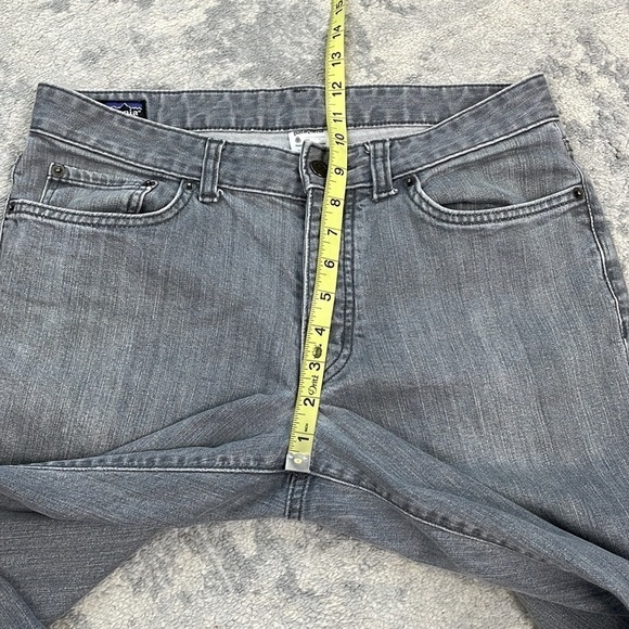 Patagonia Jeans Organic Cotton Gray Tapered Straight Button Fly Mens Sz 32 - Picture 7 of 12